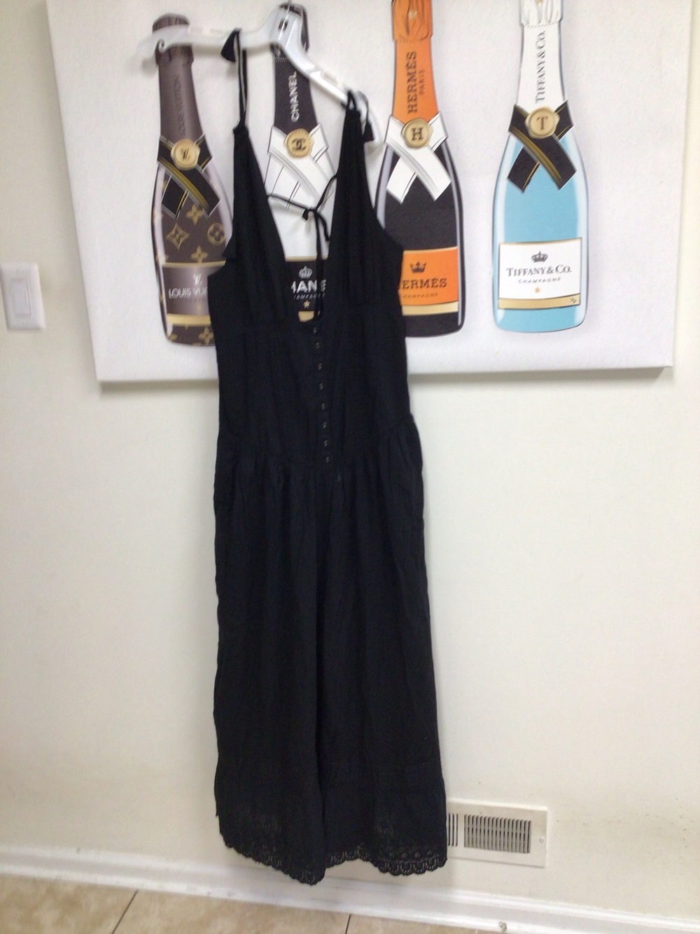 Anthropology Black Dress